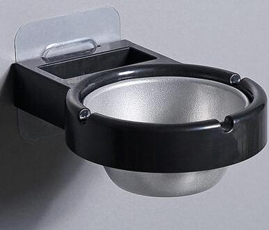 1pc Portable ashtray wall stainless steel pocket smoke holders Storage Cup for toilet Home Office Cigarette Tools case
