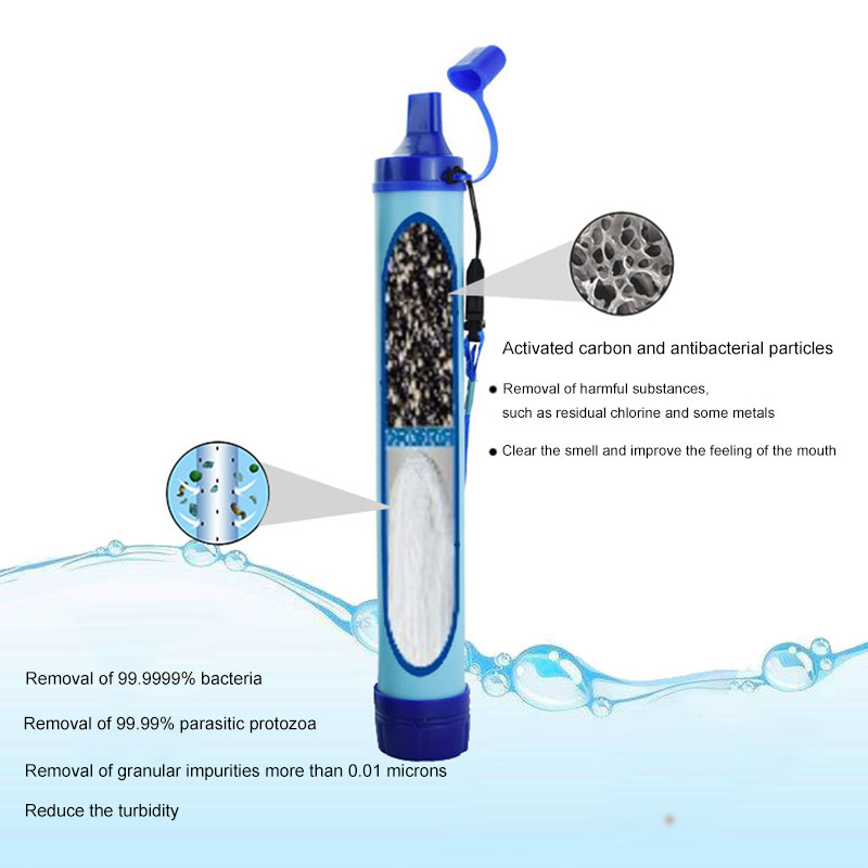 Newly Kitchen Water Purifier Camping Hiking Emergency Life Survival Portable Purifier Water Filter Dining room appliances