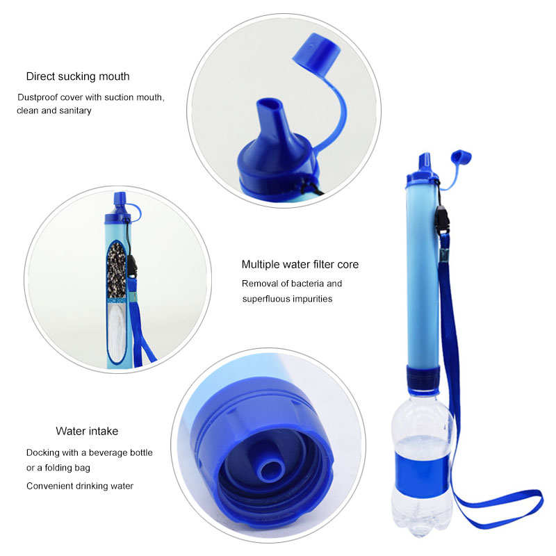 Newly Kitchen Water Purifier Camping Hiking Emergency Life Survival Portable Purifier Water Filter Dining room appliances