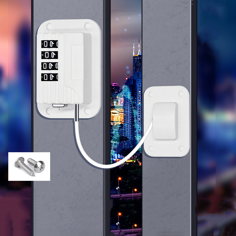 Child Protection Window Lock Baby Cabinet Door Lock Refrigerator Lock High-rise Anti-falling Building Safety Code Lock