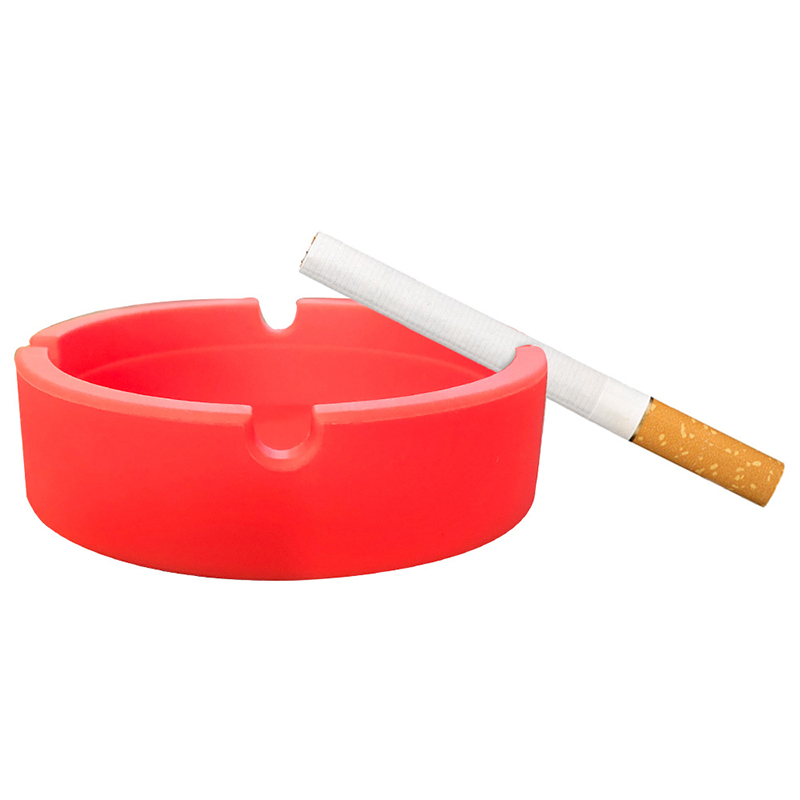 Luminous Soft Silicone Ashtray Anti-fall Creative Ashtrays Portable Ash Tray Holder Home Desk Cigarette Accessories Eco-Friendly