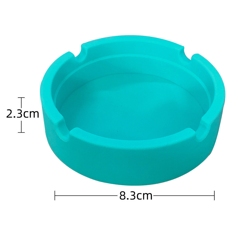 Luminous Soft Silicone Ashtray Anti-fall Creative Ashtrays Portable Ash Tray Holder Home Desk Cigarette Accessories Eco-Friendly