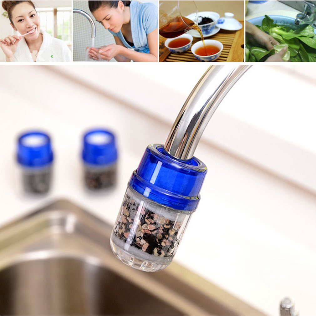 Universal Activated Carbon Charcoal Tap Water Purifier Kitchen Faucet Water Filter Home Hotel Health Care Tool