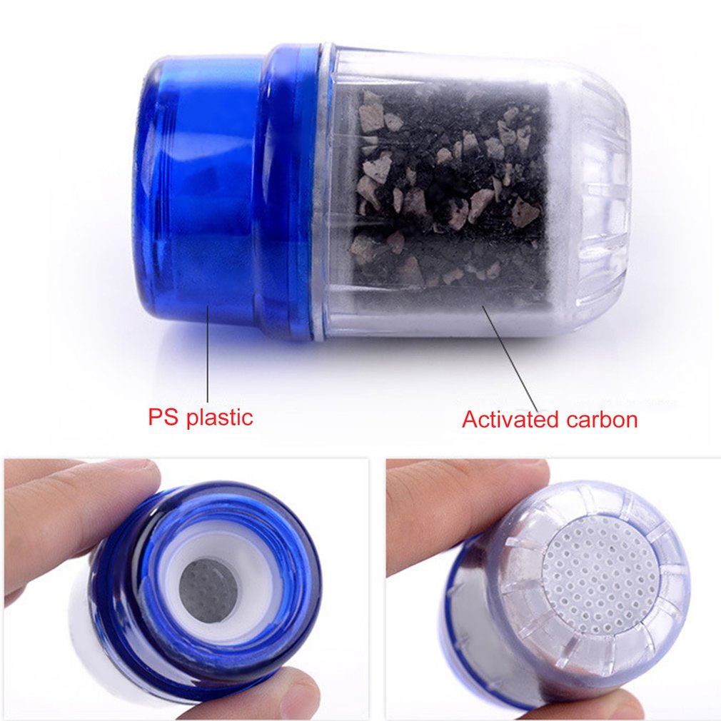 Universal Activated Carbon Charcoal Tap Water Purifier Kitchen Faucet Water Filter Home Hotel Health Care Tool