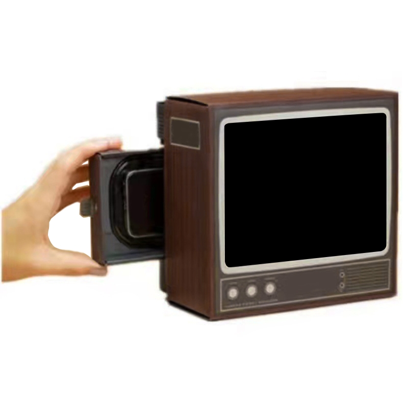 Retro TV Mobile Phone Smartphone Screen Magnifier for Video TV Show Enlarged Expander Phone Holder Stand Accessories