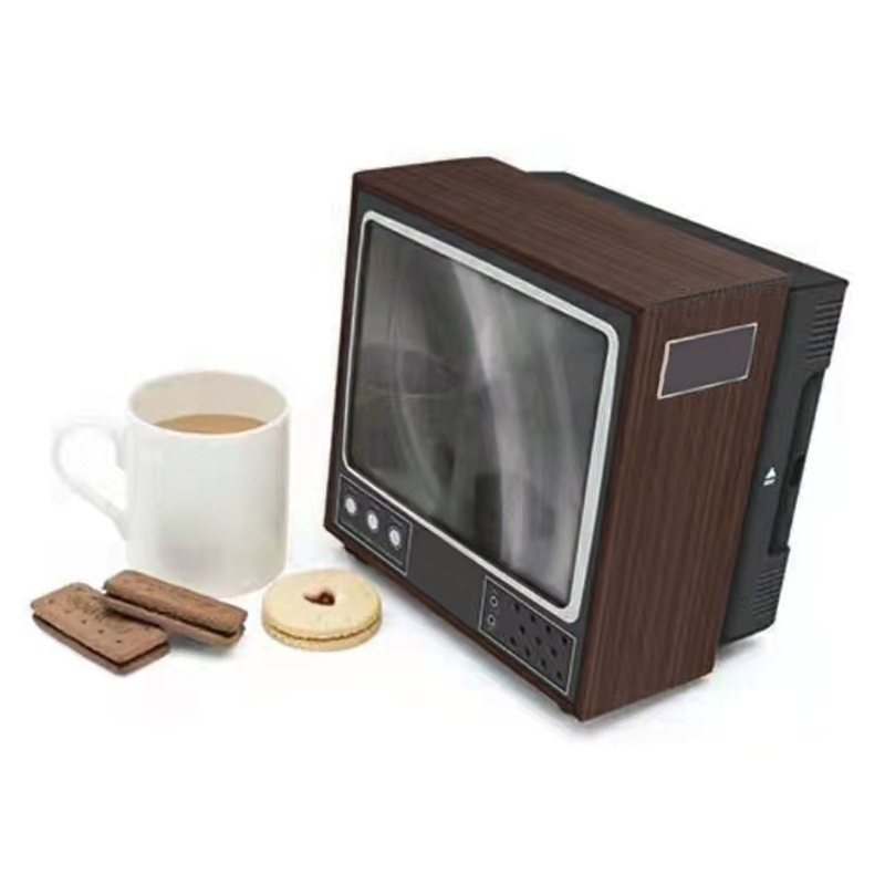 Retro TV Mobile Phone Smartphone Screen Magnifier for Video TV Show Enlarged Expander Phone Holder Stand Accessories