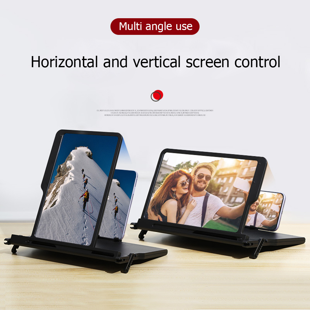 Cell Phone Screen Magnifier Multi-function Foldable Video Amplifier Stand  Screen Magnifier Thin Foldable 3D Movie Projector