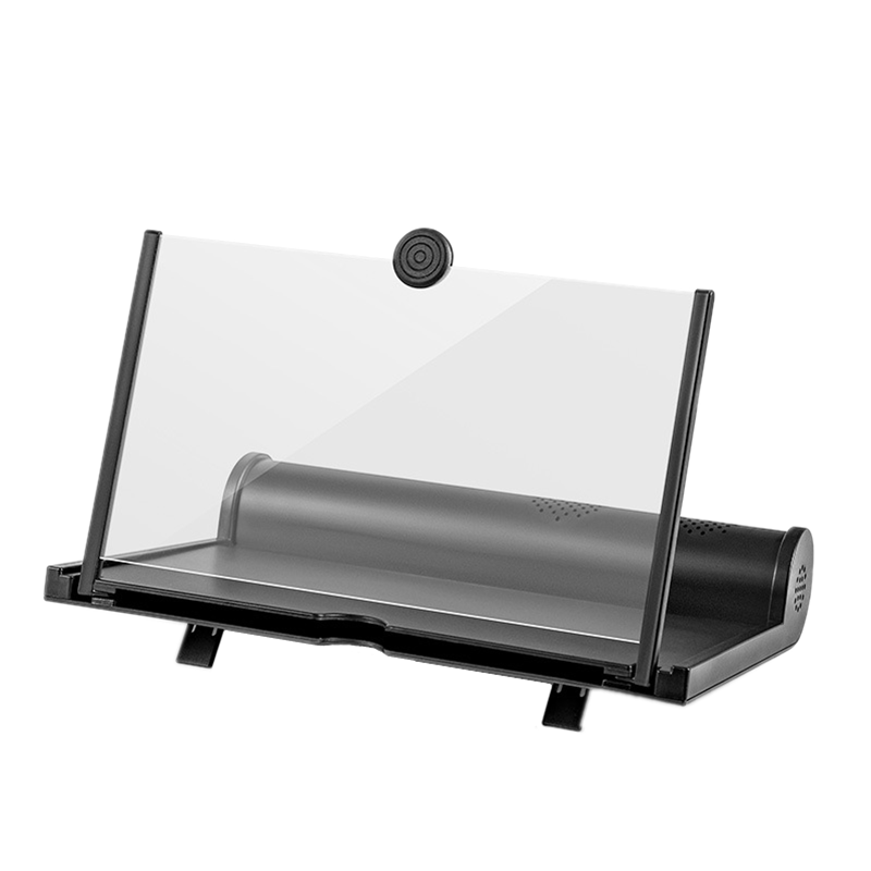 New 12-inch Mobile Phone Screen Magnifying Glass HD Pull-out Bluetooth Speaker Magnifying Glass Desktop Mobile Phone Bracket