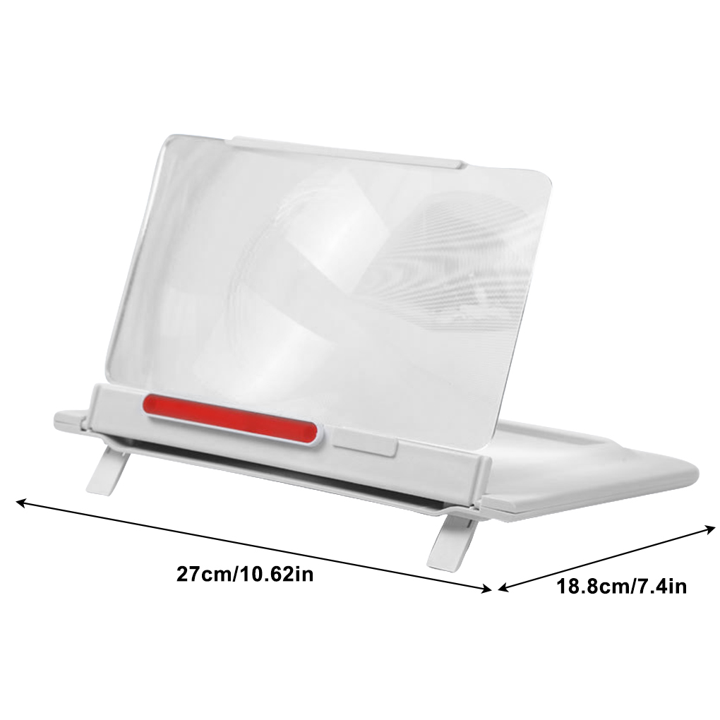 Phone Screen Magnifier Foldable Portable Mobile Screen Enlarger Ultra-clear 3D 12 Inches Plastic Video Amplifier