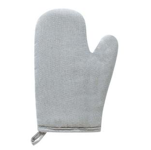 1pair Solid Color Heat Resistant Glove Cotton Linen Fashion Nordic Kitchen Cooking Microwave Gloves Baking BBQ Potholders Oven Mitts