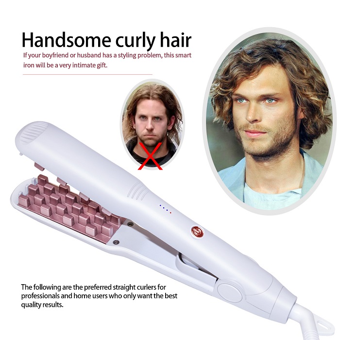 Best Price For Professional Hair Volumizing Iron Straightener Curling Brush In Straightening