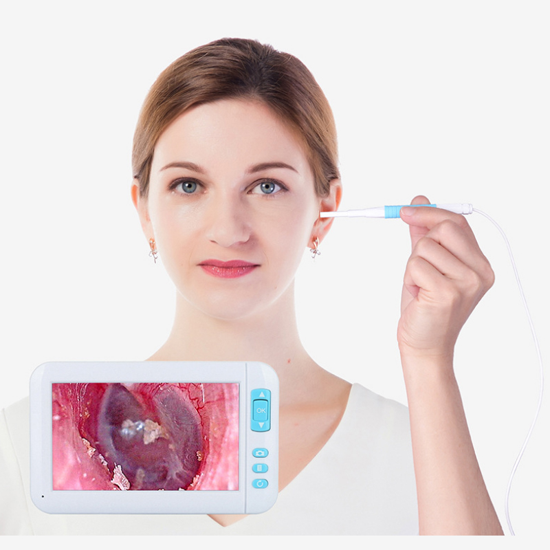 Otoscope Endoscope Camera 5.5MM Len 1080P Diagnostic Kit Ear Spoon Cleaning HD Screen Mini Ear Protector Picker Tool Health Care