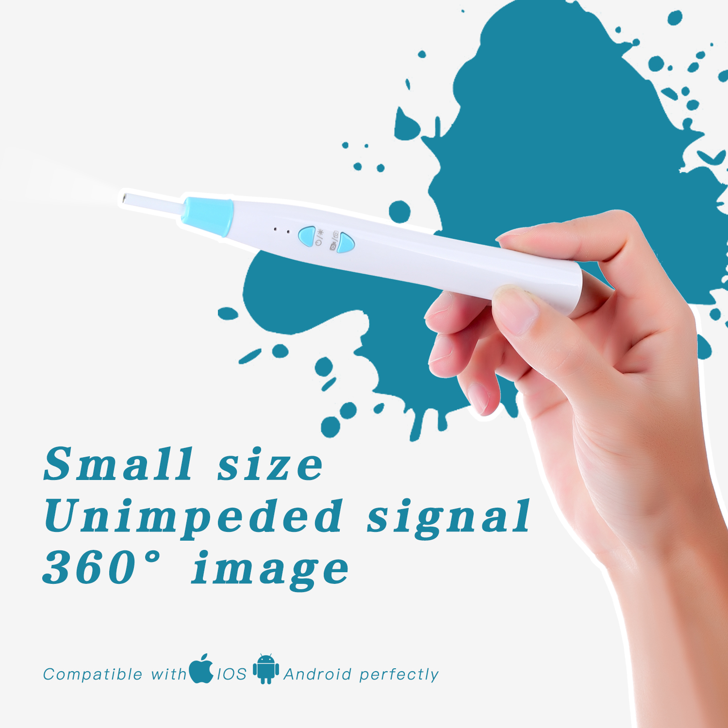 Wireless Visual Otoscope IP67 Waterproof Lens Mini Ear Pick WiFi Endoscope Camera for Ear Cleaning Skin Health Check 3.9mm