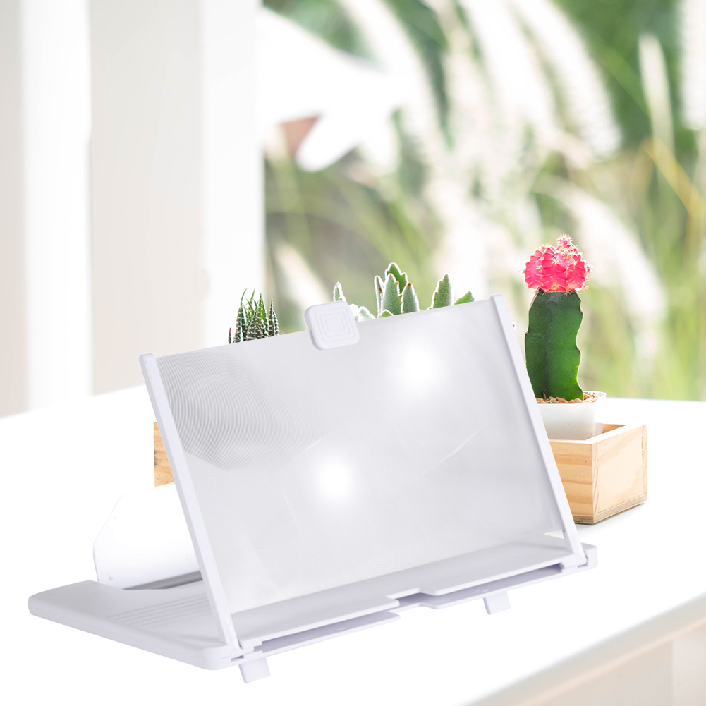 10 inch 3D Phone Screen Stand Magnifier HD Video Amplifier Projector Stand Bracket Folding Phone Magnifying Glass Desktop Holder