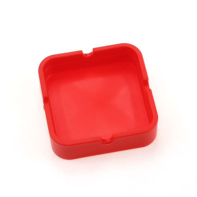 Silicone world Silicone Ashtray Silicone Rubber Portable High Temperature Resistant square Design Ashtray Eco-Friendly Soft