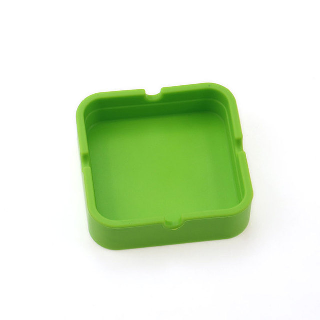Silicone world Silicone Ashtray Silicone Rubber Portable High Temperature Resistant square Design Ashtray Eco-Friendly Soft