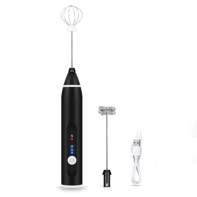 Kitchen Dining room appliances 1/16PCS Manual Milk Frother Coffee Beater Rechargeable Whisk Drink Mixer Milk Foam Blender Egg Whisk Kitchen Accessories