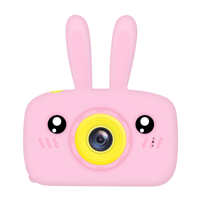 Kids Camera HD Screen Camera 2000W Pixel Video Toys Kids Cute Cartoon Camera Outdoor Photography Kids Birthday Gift(no  card)