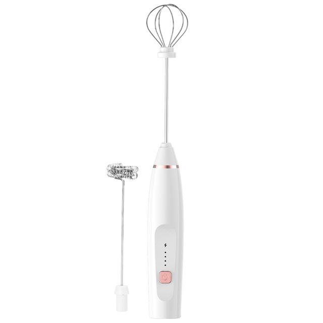 Kitchen Dining room appliances Mini Electric Milk Frother Stainless Steel Kitchen Whisk Creative Coffee Milk Whisk Automatic Milk Powder Mixer Household