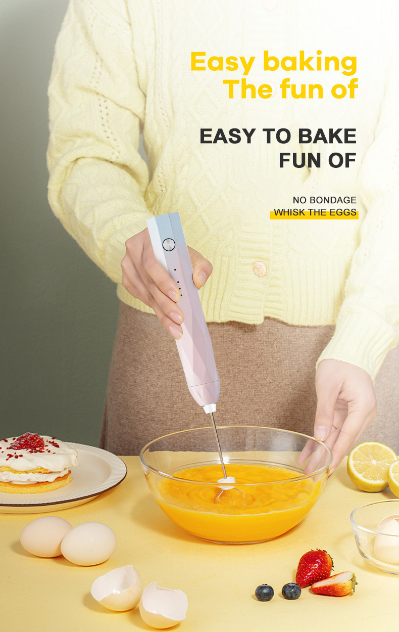 Kitchen Dining room appliances Mini Portable Electric Milk Frother Egg Beater 304Stainless Coffee Frothing Wand Milk Drink Egg Tool Stirrer Kitchen Accessories