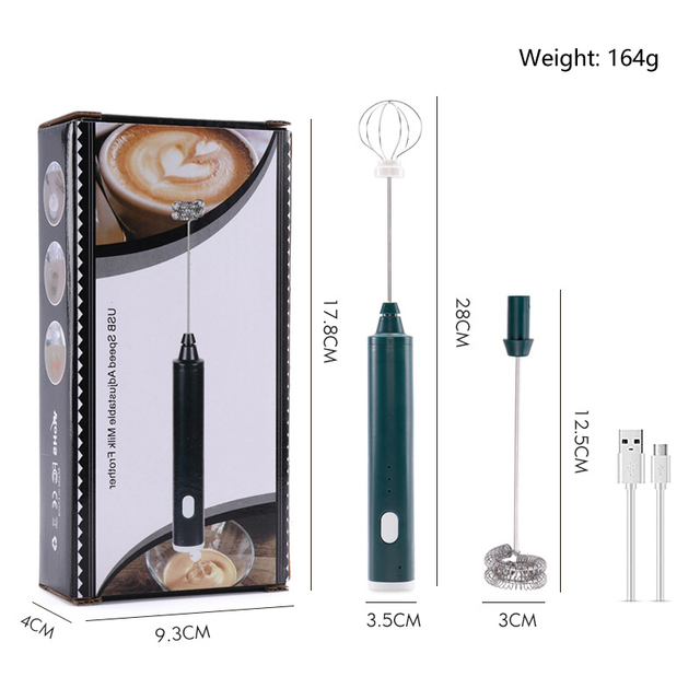 Kitchen Dining room appliances lidafish New Hand-held Electric Milk Beater 28cm*3.5cm Multifunctional Egg Beaters Small Cake Baking Tool
