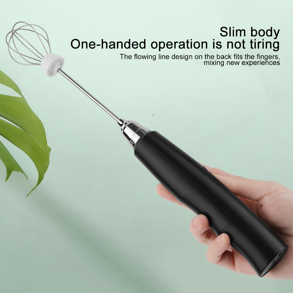 Kitchen Dining room appliances Portable Rechargeable Electric Milk Frother Foam Maker Handheld Foamer High Speeds Drink Mixer Coffee Frothing Wand