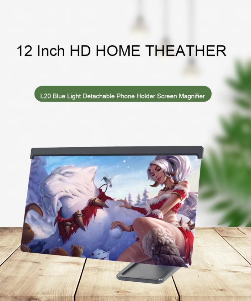 12 Inch Mobile Phone Screen Amplifier For IPad Movie Folding Shading 3D Screen Mobile Phone Amplifier Magnifier Cellphone Holder