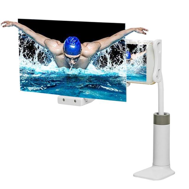Mobile Phone HD Projection Bracket Adjustable Flexible Full Angle Tablet Holder 3D HD Theater Effect Screen Amplifier Magnifier