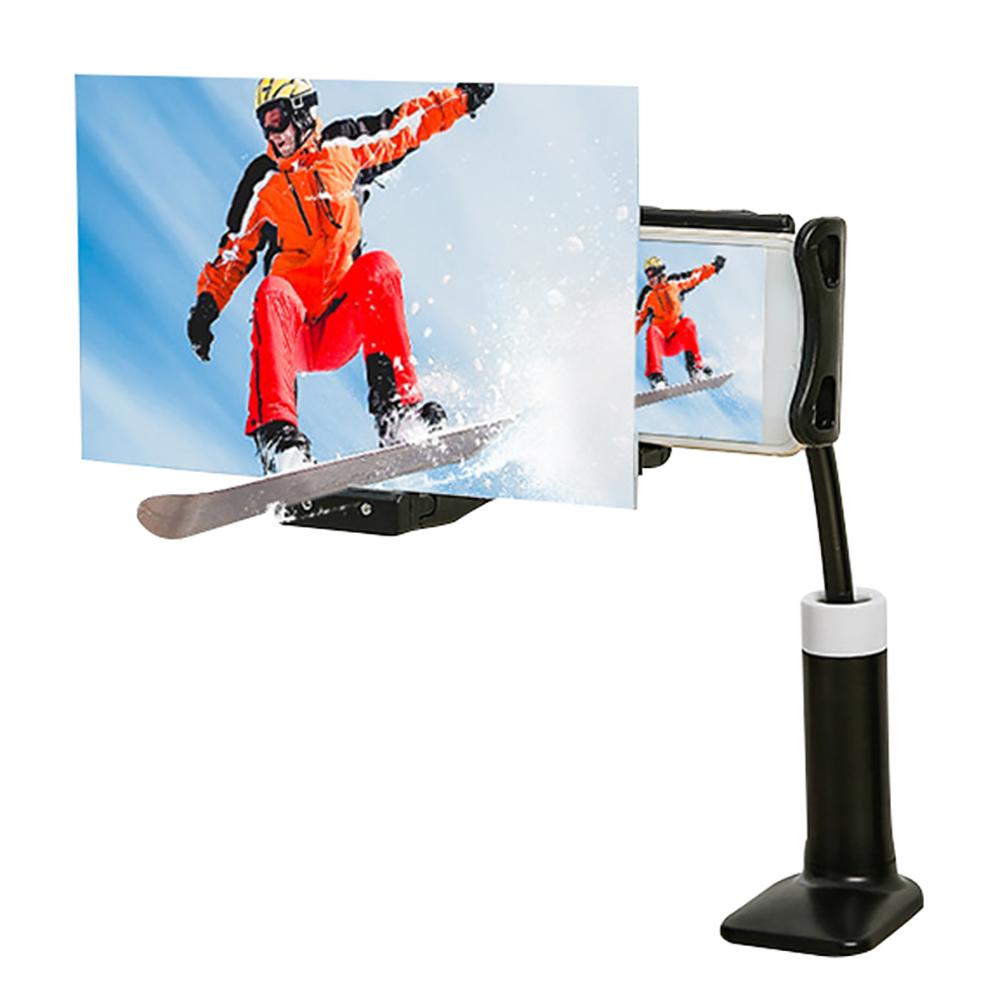 Mobile Phone HD Projection Bracket Adjustable Flexible Full Angle Tablet Holder 3D HD Theater Effect Screen Amplifier Magnifier