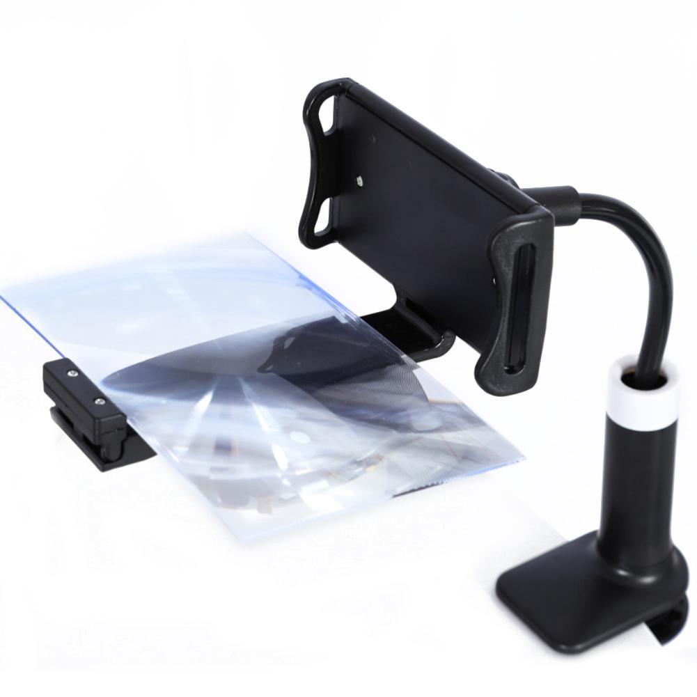 Mobile Phone HD Projection Bracket Adjustable Flexible Full Angle Tablet Holder 3D HD Theater Effect Screen Amplifier Magnifier