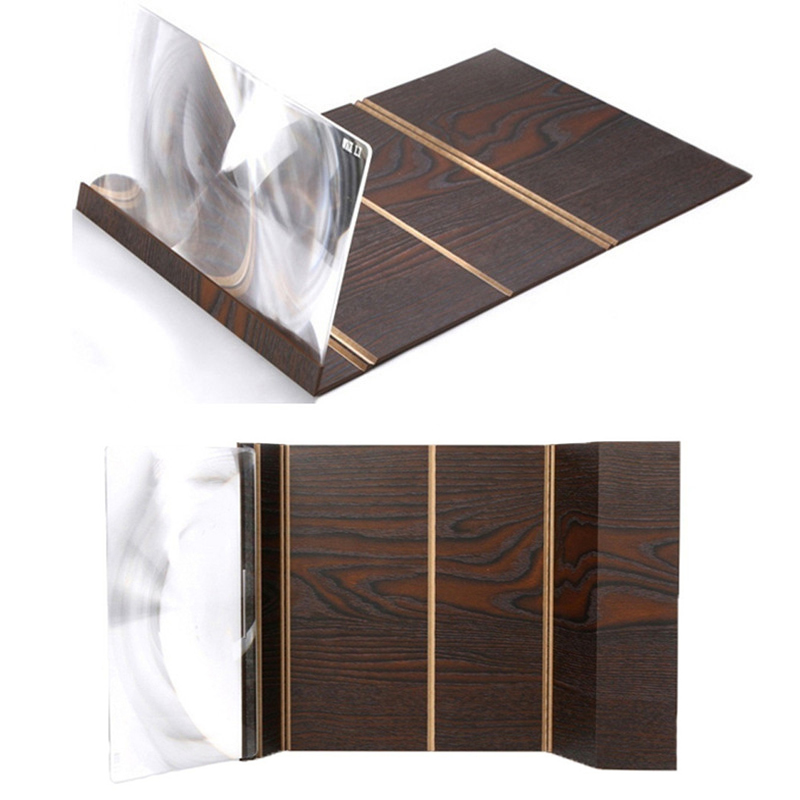 Screen Amplifier 3D Phone Screen Amplificateur amplificador pantalla telefono Wood Screen Enlarge Magnifier with Folding Holder