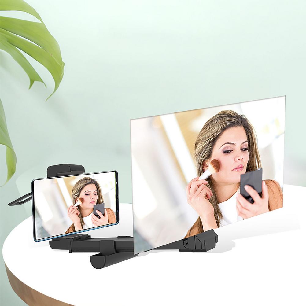 New Mobile Phone Screen Magnifier 3D Enlarger Magnifying Video Amplifier Projector Bracket Desktop Holder Stand For Phone