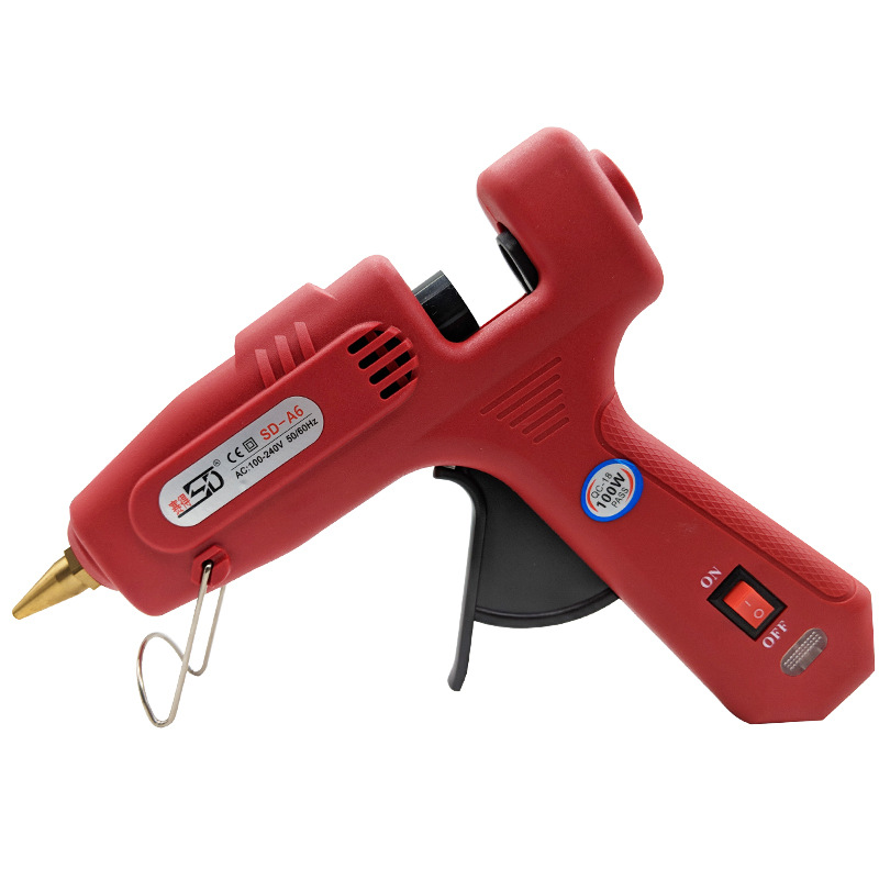 Hot melt glue gun SD-A6 60/100W glue gun 11mm hot glue stick red large glue gun DIY