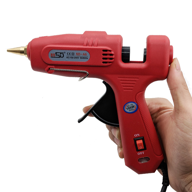 Hot melt glue gun SD-A6 60/100W glue gun 11mm hot glue stick red large glue gun DIY