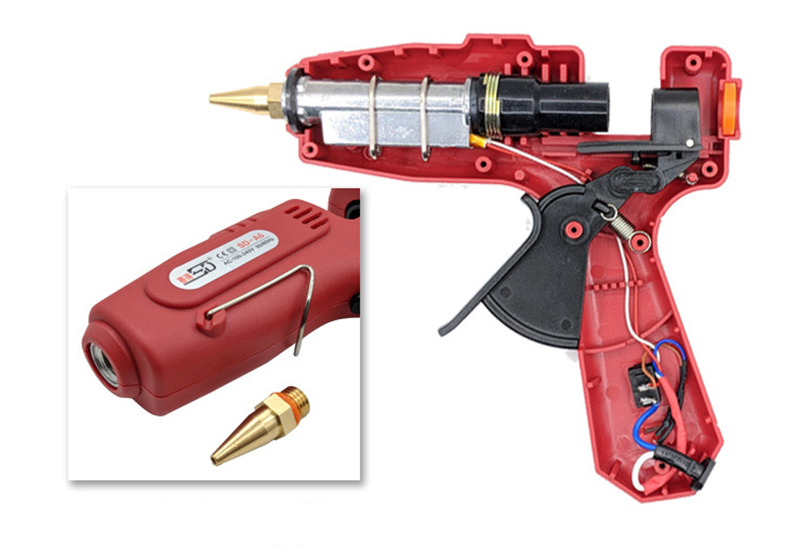 Hot melt glue gun SD-A6 60/100W glue gun 11mm hot glue stick red large glue gun DIY