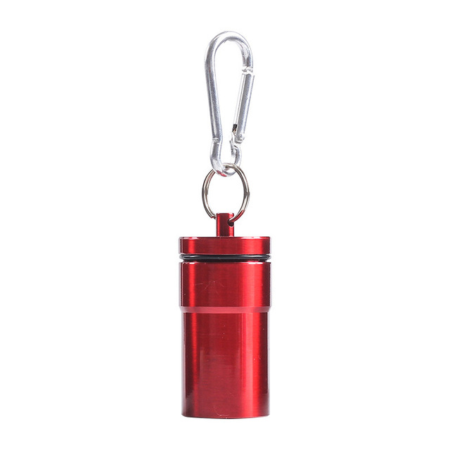 1Pcs Mini Portable Ashtray with Lid Aluminum Storage Tube Windproof Cigarettes Ashtray with Keychain Ash Holder Outdoor