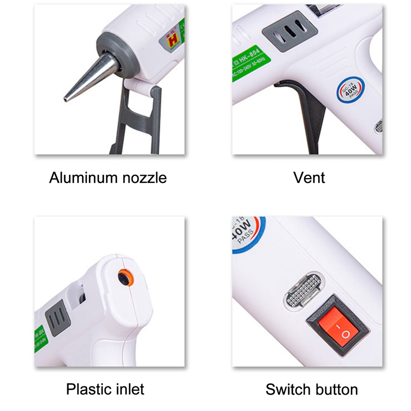 Hot Glue gun Mini Industrial Electric Heat Exchanger Thermal Sealant Gun Hot Melt Adhesive Tools For Home DIY