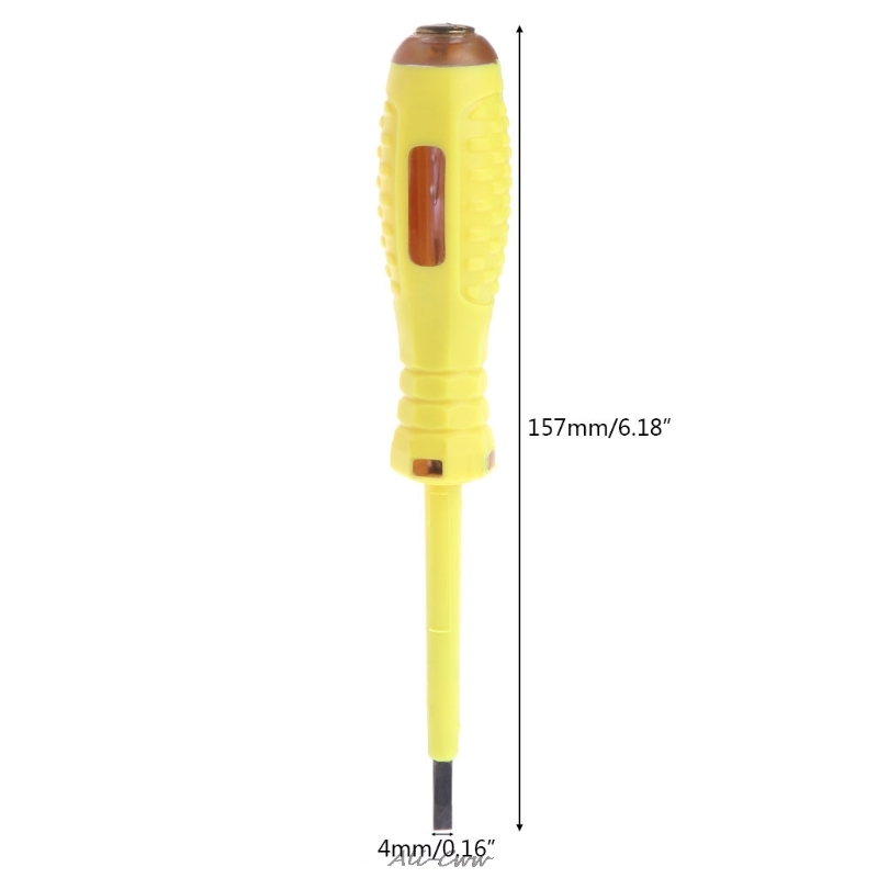 100-500V Voltage Detector Slotted Screwdriver Electric Tester Test Pen LED Light