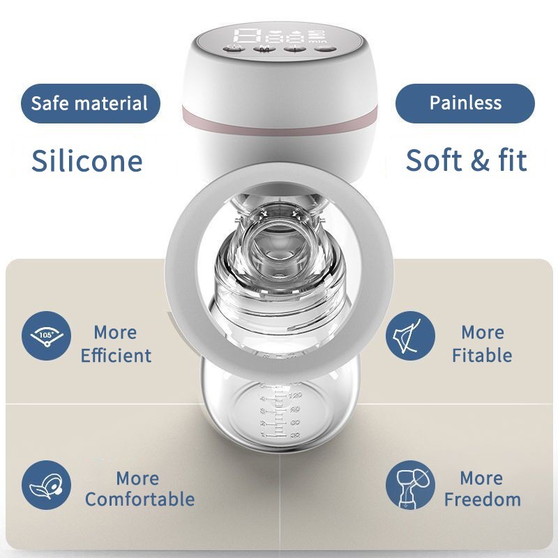 Electric Breast Pump USB Chargable Breast Massager Mute Milk Feeding Collector Portable Breastfeeding Bottle Lactation Painless