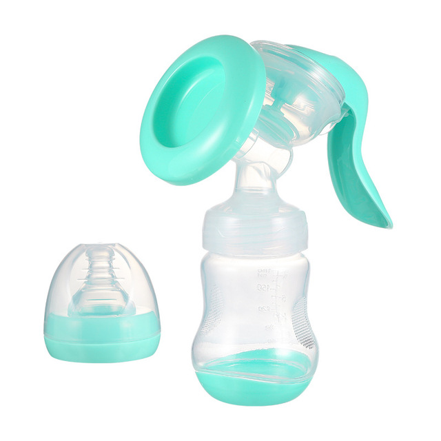 Breast Pump Baby Nipple Manual Suction Milk Pump Feeding Breasts Pump Milk Bottle Sucking Postpartum Supplies Accessories 2-in-1