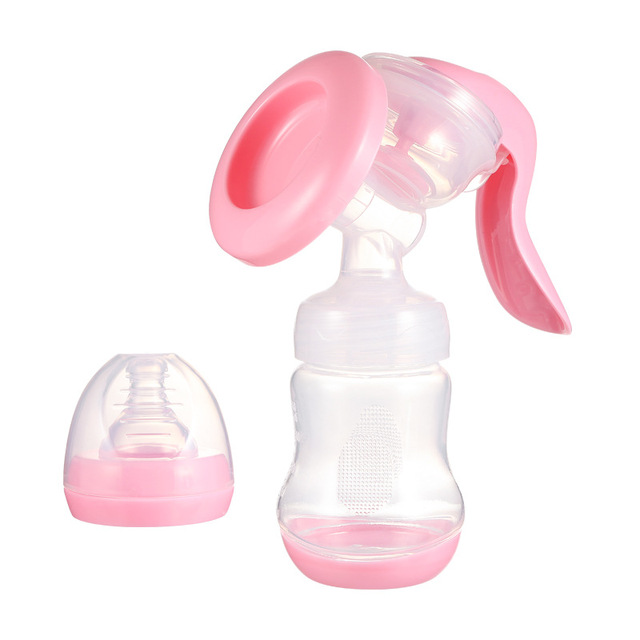 Breast Pump Baby Nipple Manual Suction Milk Pump Feeding Breasts Pump Milk Bottle Sucking Postpartum Supplies Accessories 2-in-1