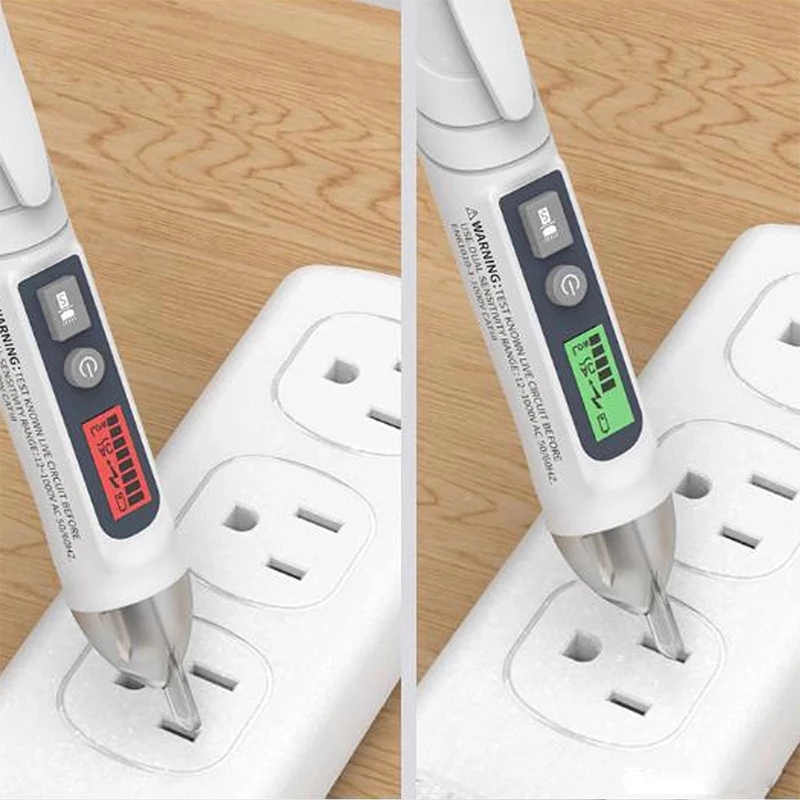 Non-Contact Voltage Detector Indicator Smart Test Pencil Live/phase Wire Breakpoint NCV Continuity Tester