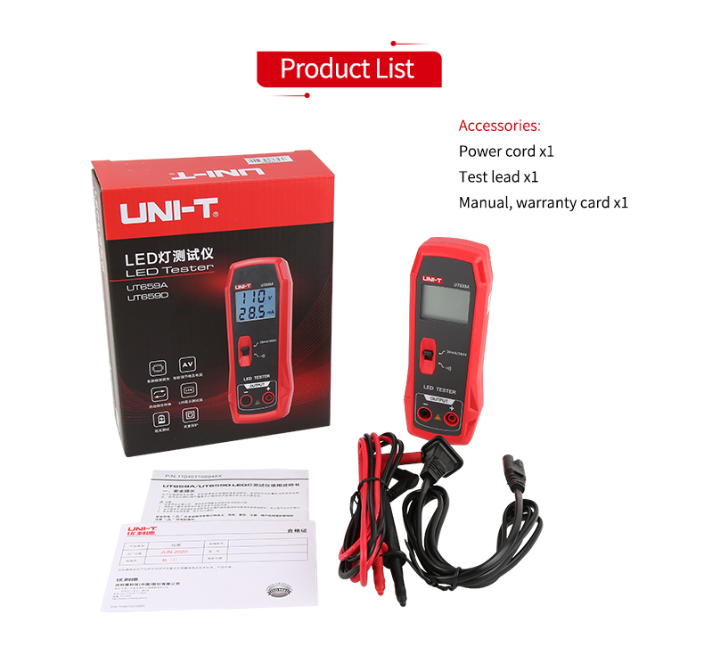 UT659A LED Lamp Tester 0~300V Output TV Backlight Tester Multipurpose LED Strips Beads Test Electric Instruments