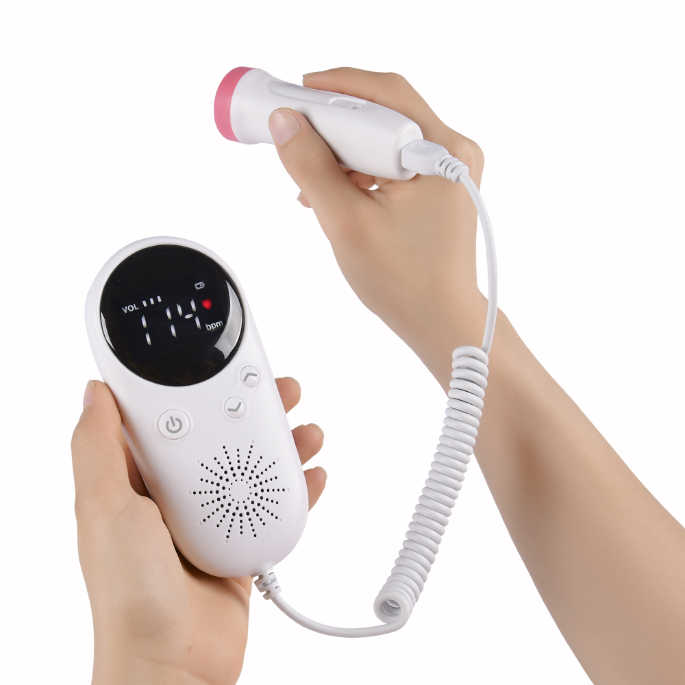 Household Fetal Doppler Baby Prenatal Heart Monitor LCD Display Fetus-voice Meter Pregnant Woman Daily Care Product