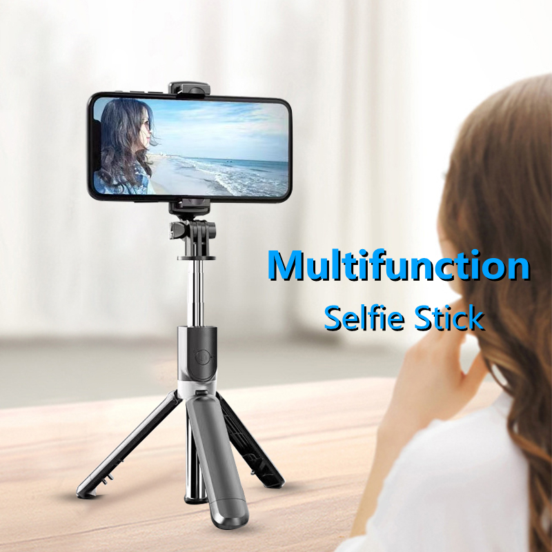 Bluetooth Selfie Stick Mobile Phone Holder Retractable Portable Multifunctional Mini Tripod With Wireless Remote Shutter
