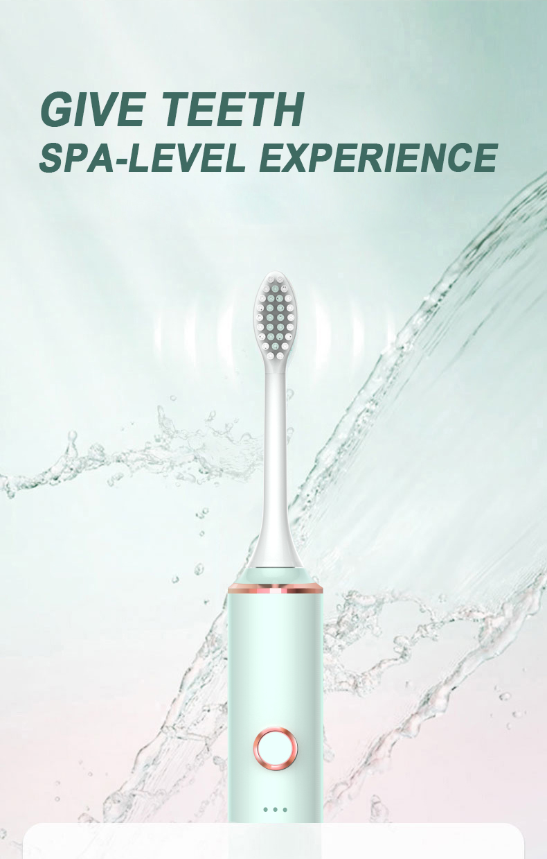 GeZhou Electric Toothbrush Rechargeable IPX7 Waterproof Sonic Toothbrush for children 18 Mode Travel Toothbrush 16 Brush Heads