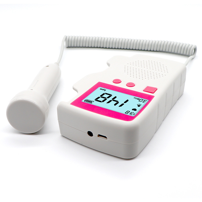 Upgraded 3.0MHz Doppler Fetal Heart Rate Monitor Home Pregnancy Baby Fetal Sound Heart Rate Detector LCD Display No Radiation
