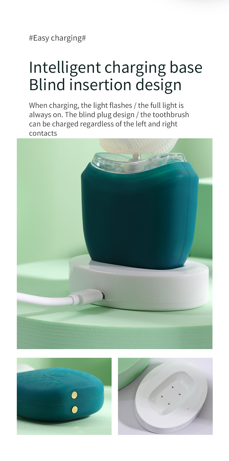 Sonic U Shaped Electric Toothbrush Kids Tooth Brush For Children Baby Toothbrushes Ultrasonic Teeth Cleaner Head Smart Whitening