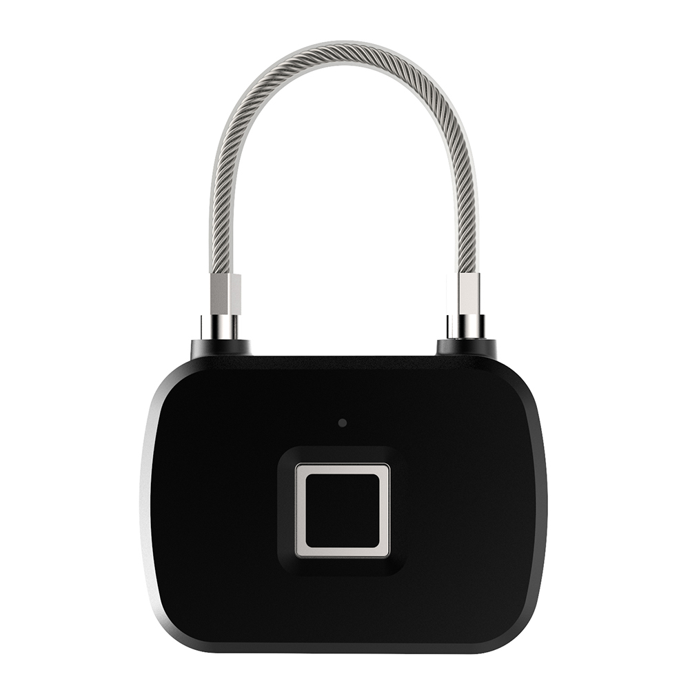 Button Fingerprint Padlock Cabinet Cupboard Door Lock Cell Operated Anti-theft for Anytek L13 Door Bag Suitcase
