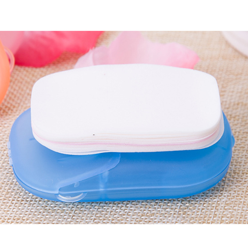Random shipments 20Pcs/box Disposable Scented Mini Cleaning Paper For Travel Convenient Easy Washing Hand Disinfecting Soap Bathroom Accessories
